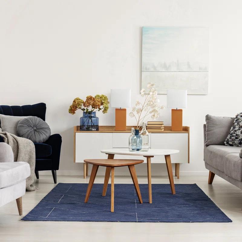 All the Rages 21" Base Table Lamp with White Rectangular Linen Shade