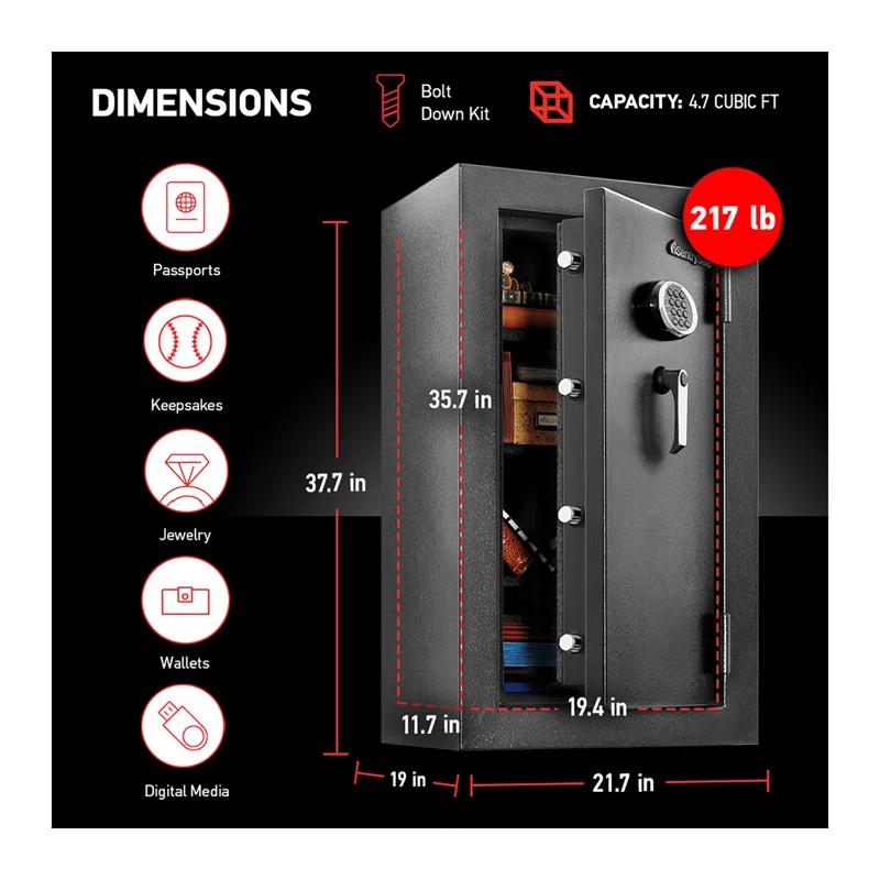 Sentry Safe SentrySafe 4.71 Cu. Ft. Fire/Water Security Safe with Digital Lock