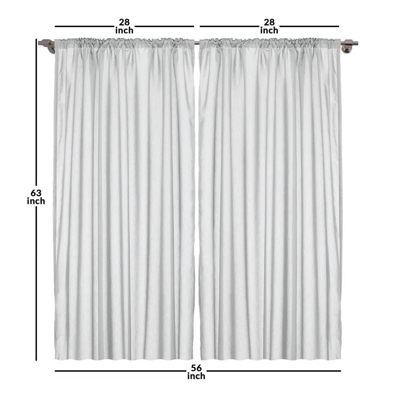 Cat Print Semi-Sheer Rod Pocket Curtain Panels (Set of 2)