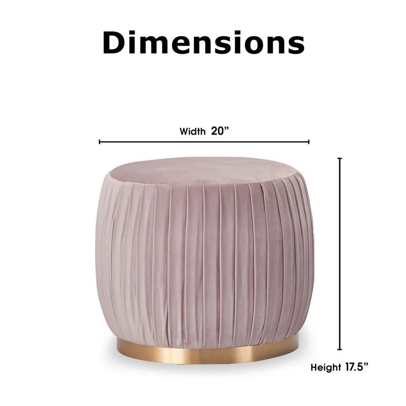 Adore Decor Adore Pleated Ottoman