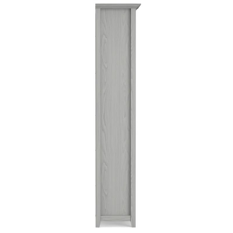 Simpli Home Amherst 30"W Solid Wood 5 Shelf Bookcase with Adjustable Shelves