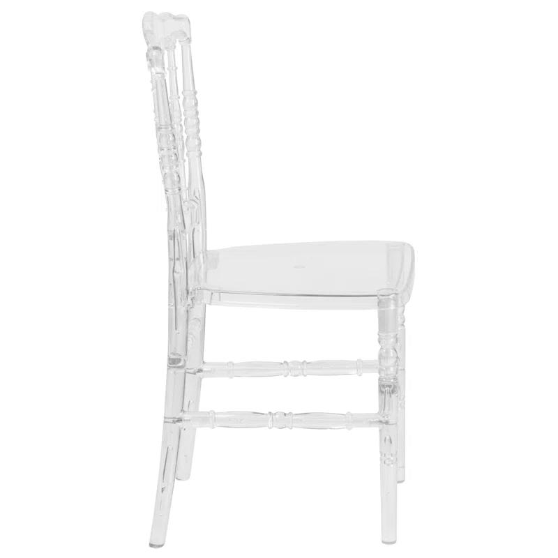 Flash Furniture Wintour Crystal Ice Napoleon Stacking Chair - Event Seating - Hospitality Seating (Set of 2)