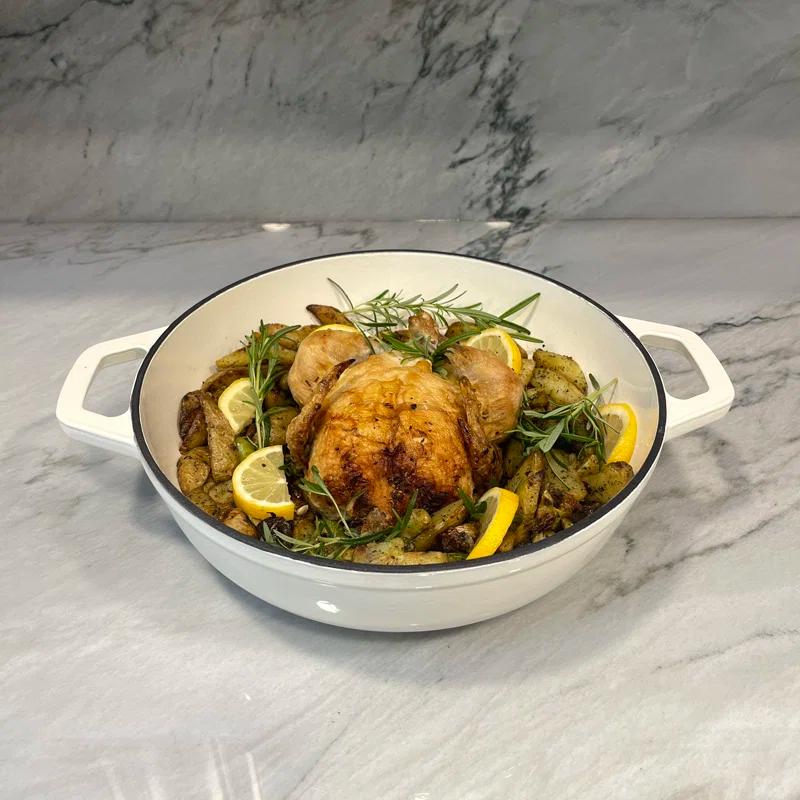 Lexi Home Lexi Home 5 qt. Enameled Cast Iron Round Braiser