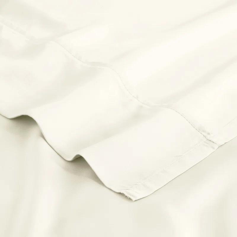Superior Modal From Beechwood 300 Thread Count Lightweight Cooling Solid Deep Pocket Bed Sheet Set