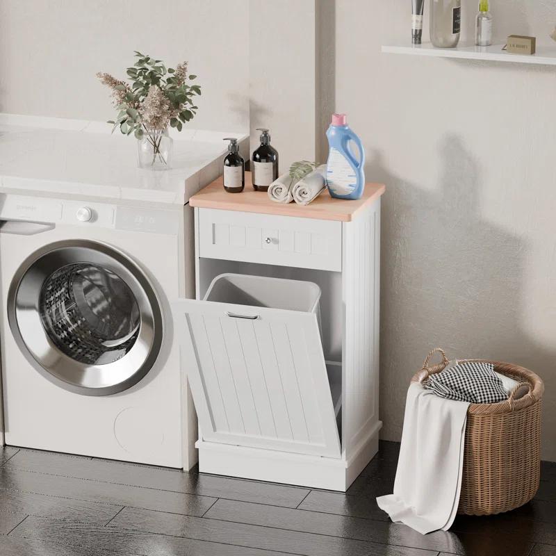 Aeloxis Havant Tilt Out Trash Cabinet 10 Gallon Wooden Free Standing (Not include trash can)