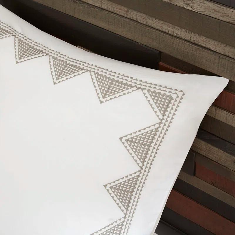 3 Piece Embroidered Cotton Quilt Set