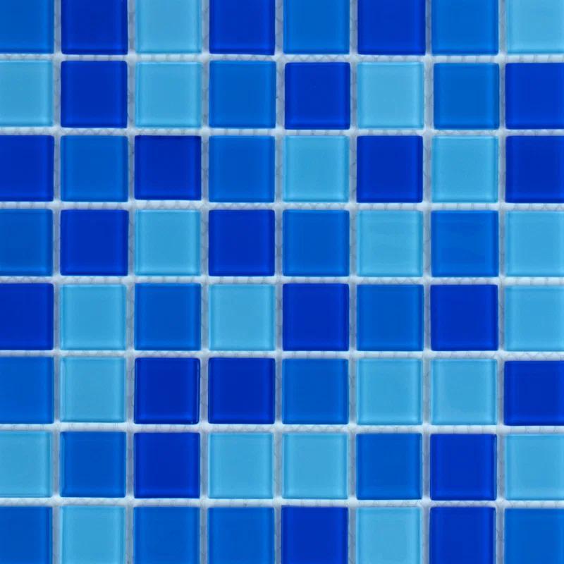 WS Tiles® 1" x 1" Straight Edge Glass Mosaic Tile