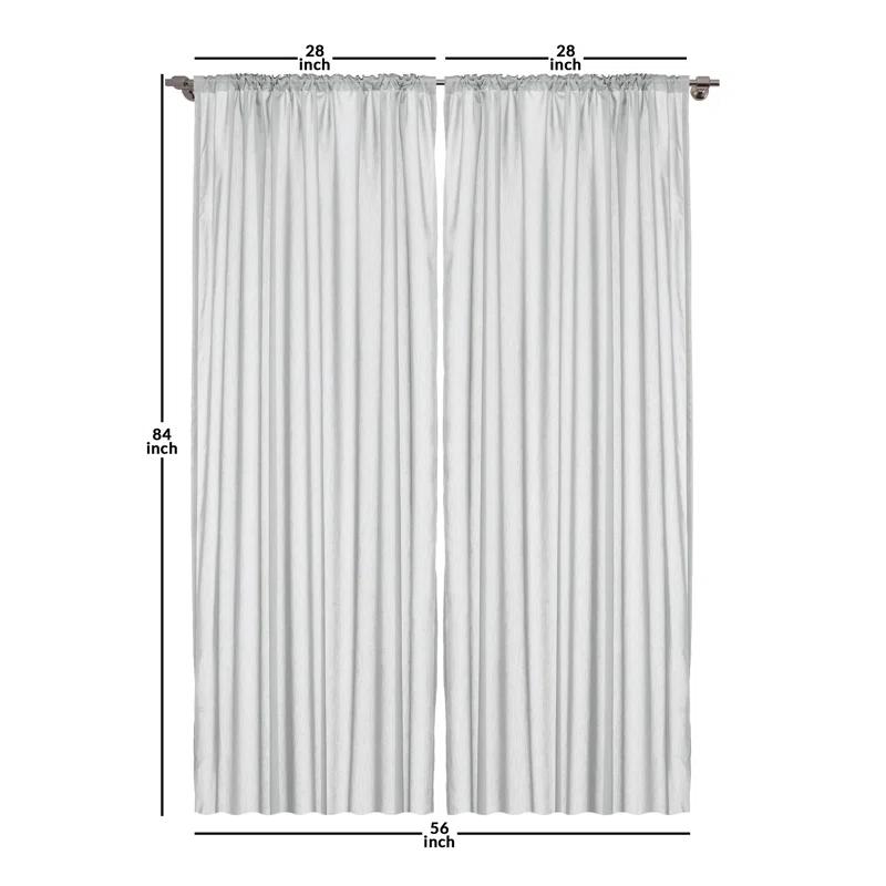 Polka Dots Semi-Sheer Rod Pocket Sliding Panel (Set of 2)