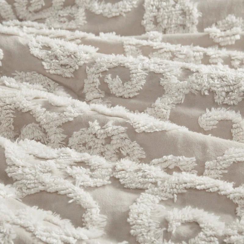 Suzanna 100% Cotton Comforter Set with Tufted Medallions