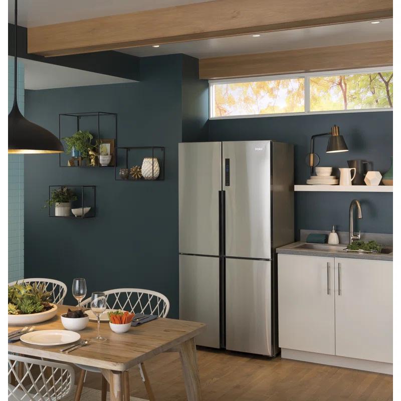 Haier Haier 33" 16.4 Cubic Feet Energy Star Smudge-Resistant Built-in Bottom Freezer Refrigerator QHE16HYPFS