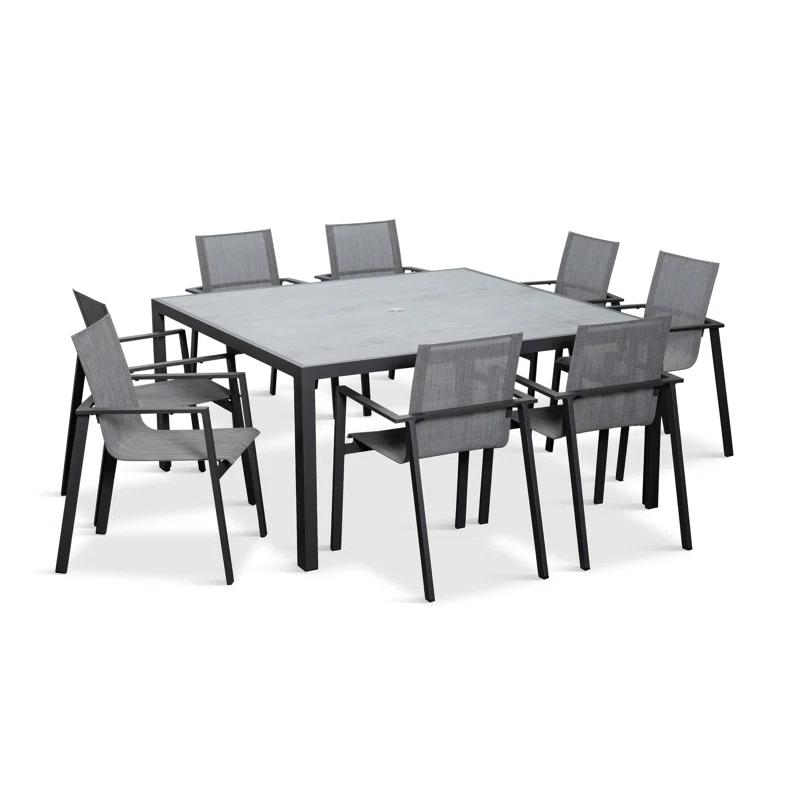 Placido Square 8 - Person Outdoor Dining Set