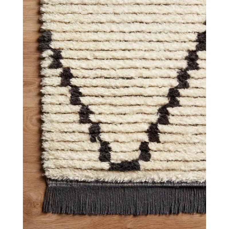 Chris Loves Julia x Loloi Alice Geometric Cream/Charcoal Rug
