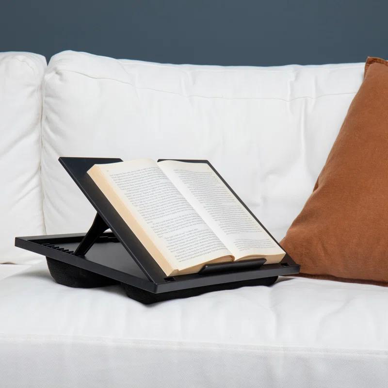 Mind Reader Mind Reader Lap Desk Laptop Stand, Bed Tray, Collapsible, Cushion, Portable, Dorm, Plastic, 14.75"L x 11"W x 7.3"H