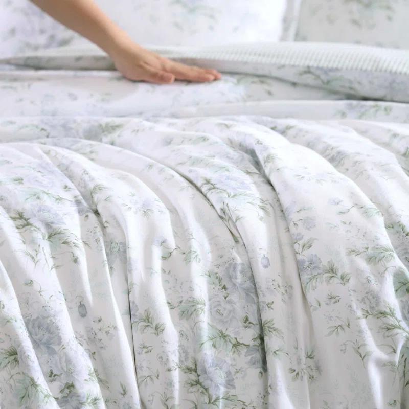 Laura Ashley Laura Ashley Arundel Cotton Reversible Grey Duvet Cover Set