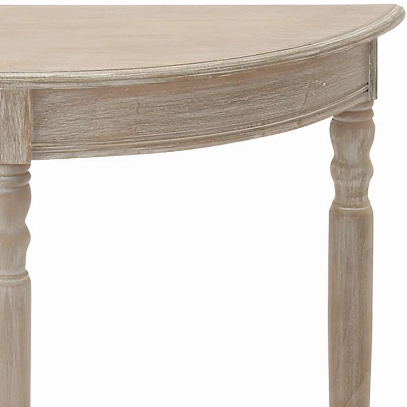 Ophelia & Co. Mcbroom Wood Half Moon 1 Shelf Console Table