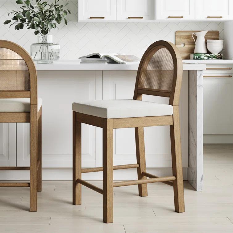 Nathan James Boucle Counter Stool & Reviews | Wayfair