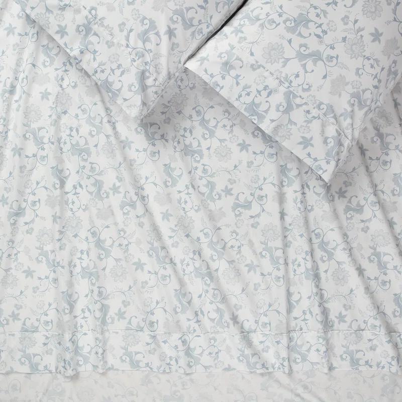 Chanasya Elegant Ultra Soft Floral Microfiber Percale Sheet Set