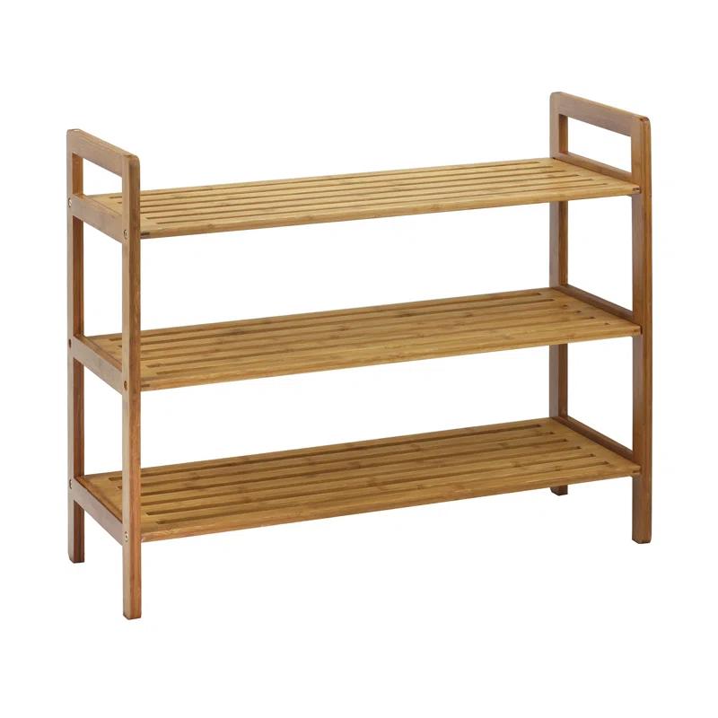 Symple Stuff 12 Pair Stackable Solid Wood Shoe Rack