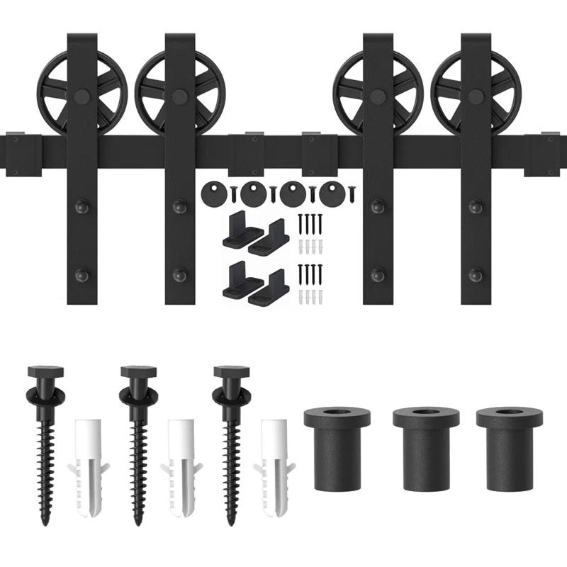 Lazio Sliding Standard Double Barn Door Hardware Kit