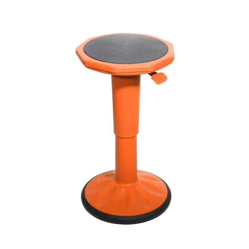 ECR4Kids ECR4Kids Sitwell Wobble Stool with Cushion, Adjustable Height, Active Seating