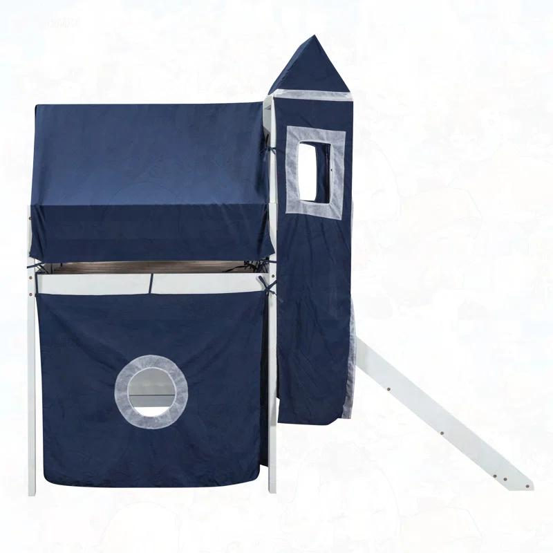 Harper Orchard Loft Bed with Tent and Tower -