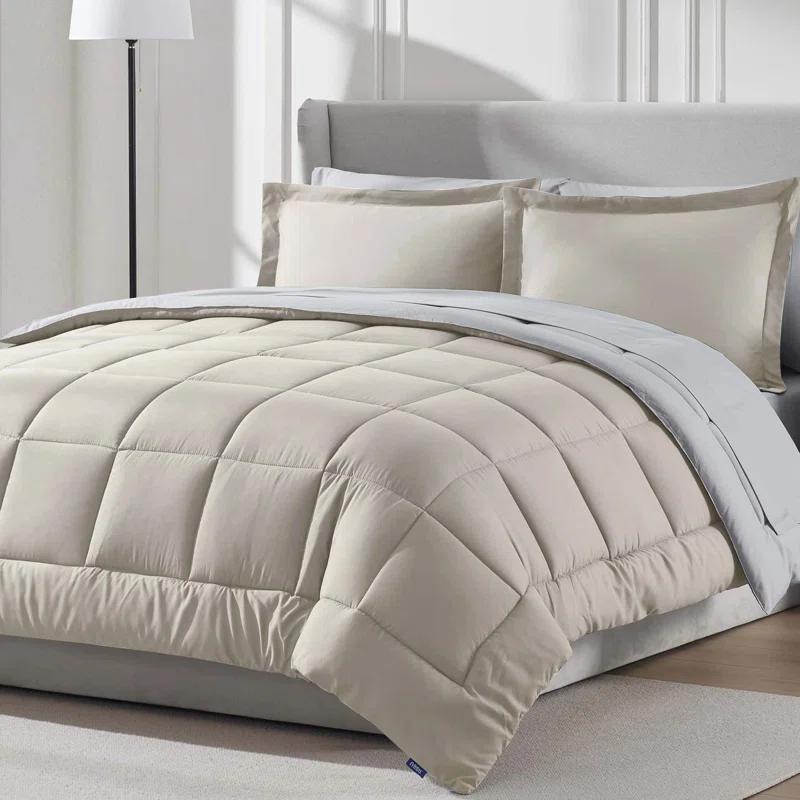 Nestl Bed-in-A-Bag Reversible Comforter Set with Bed Sheets