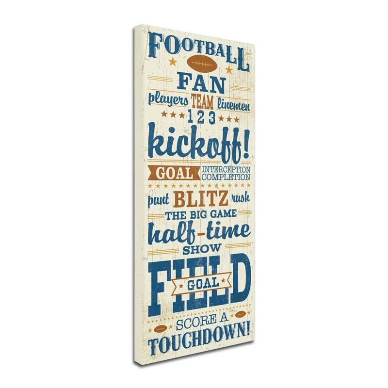 Trademark Fine Art "Sport Lover I" by Pela Studio Textual Art on Wrapped Canvas