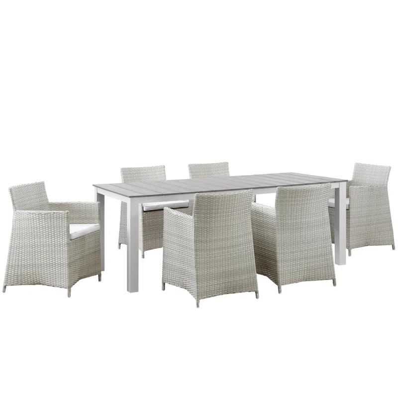 Modway Modway Junction 7-Piece Outdoor Patio Dining Set with Cushion