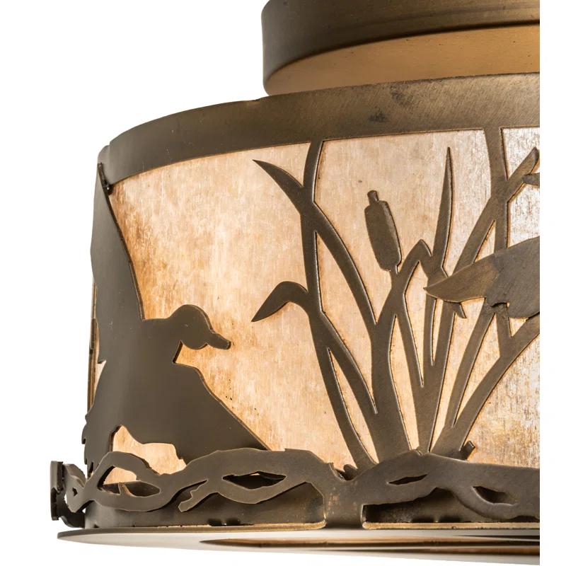 Meyda Lighting Mica Semi Flush Mount