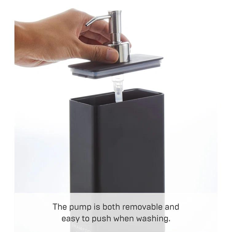 Yamazaki Home Yamazaki Home Dispenser, Contemporary Bottle Pump For Shower, 24 fluid oz., 700 ml