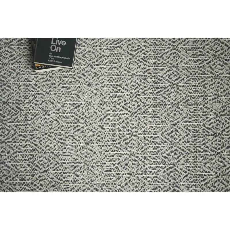 EXQUISITE RUGS Woven Earth Handmade Flatweave Wool Charcoal/Ivory Area Rug | Wayfair