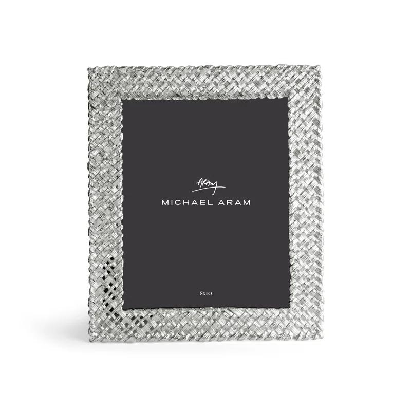 Classic Embossed 8x10 Gold and Nickel Metal Picture Frame