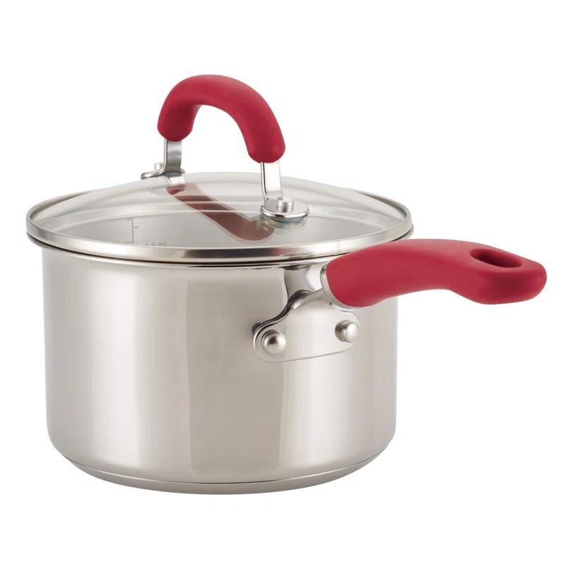Rachael Ray Rachael Ray Create Delicious Stainless Steel Cookware Induction Pots and Pans Set, 10 Piece