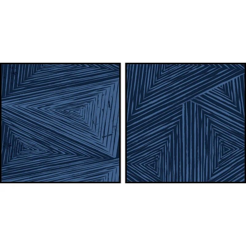 Orren Ellis " Triangular Patterns Diptych " by Marmont Hill 2 - Pieces