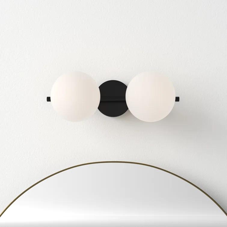 Vibi 2 Light Frosted Dimmable Vanity Light