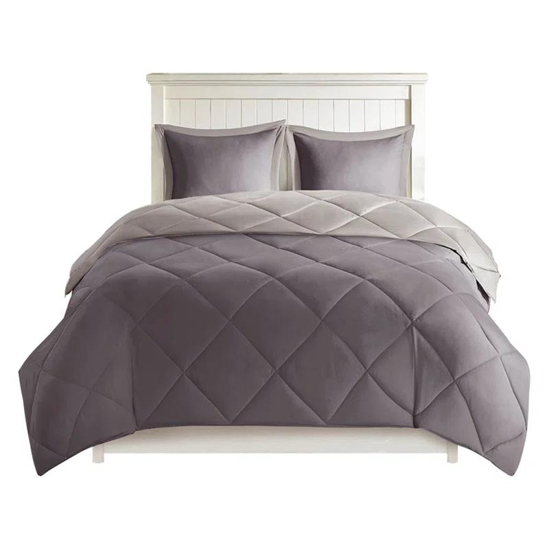 3M Scotchgard Reversible Down Alt Comforter Set