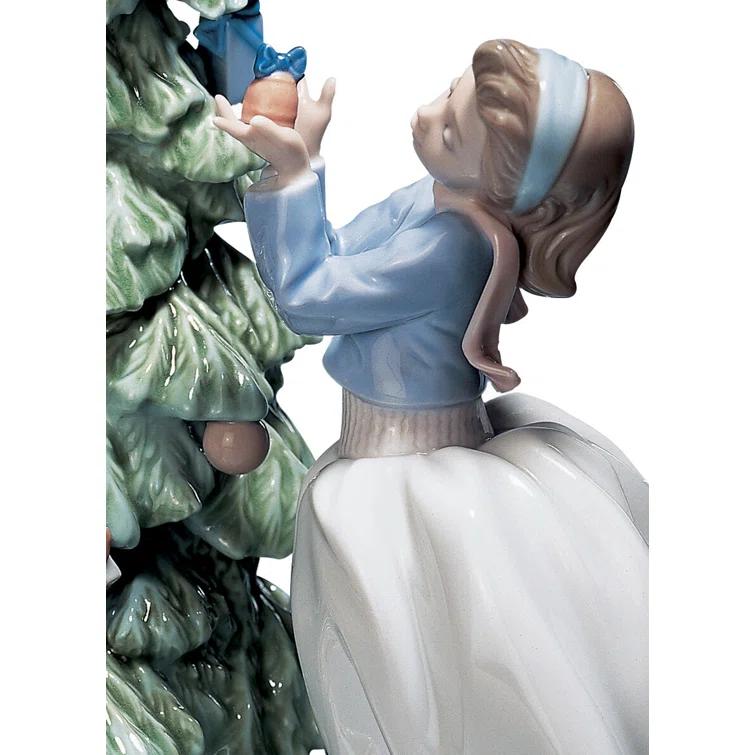 Lladro Trimming the Tree Figurine
