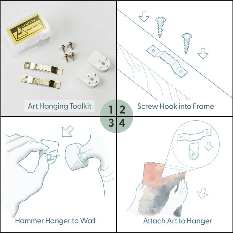 IDEA4WALL Succulent " Green Succulent And Cactus Variety Wilderness Nature " 3 - Pieces