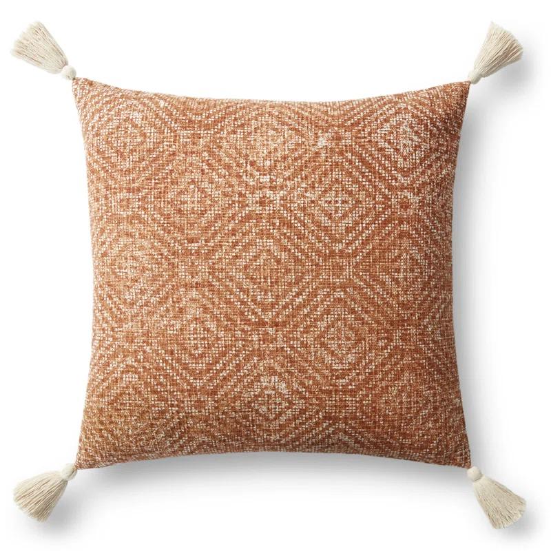 Loloi Rugs Tassels Cotton Throw Pillow