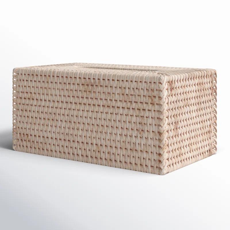 Birch Lane™ Glinda Rattan Long Tissue Box Cover & Reviews | Wayfair