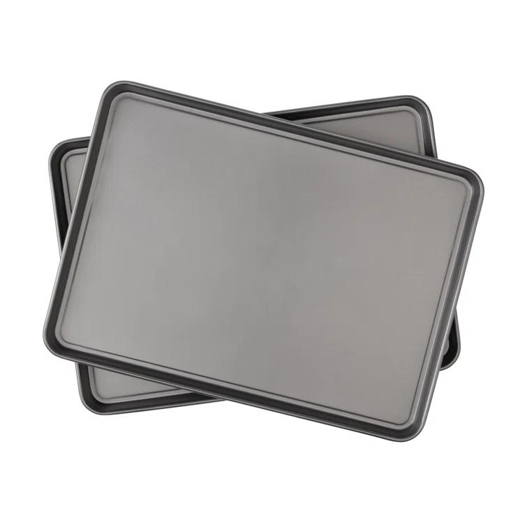 Good Cook GoodCook Set of 2 XL 15" x 21" Nonstick Steel Multipurpose Cookie Sheets, Gray (Set of 2)