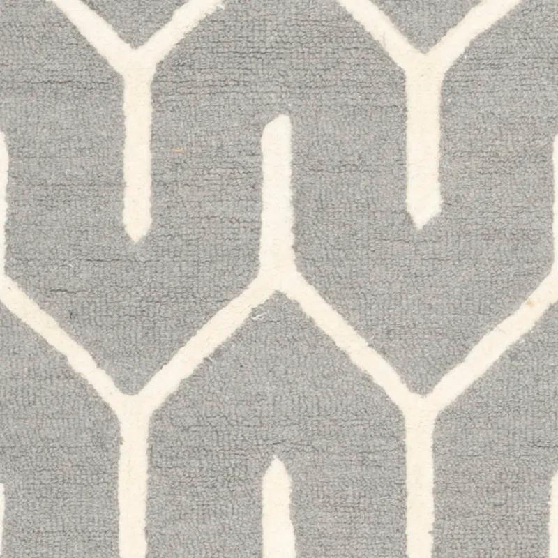 George Oliver Deedgra Hand Tufted Wool Geometric Rug