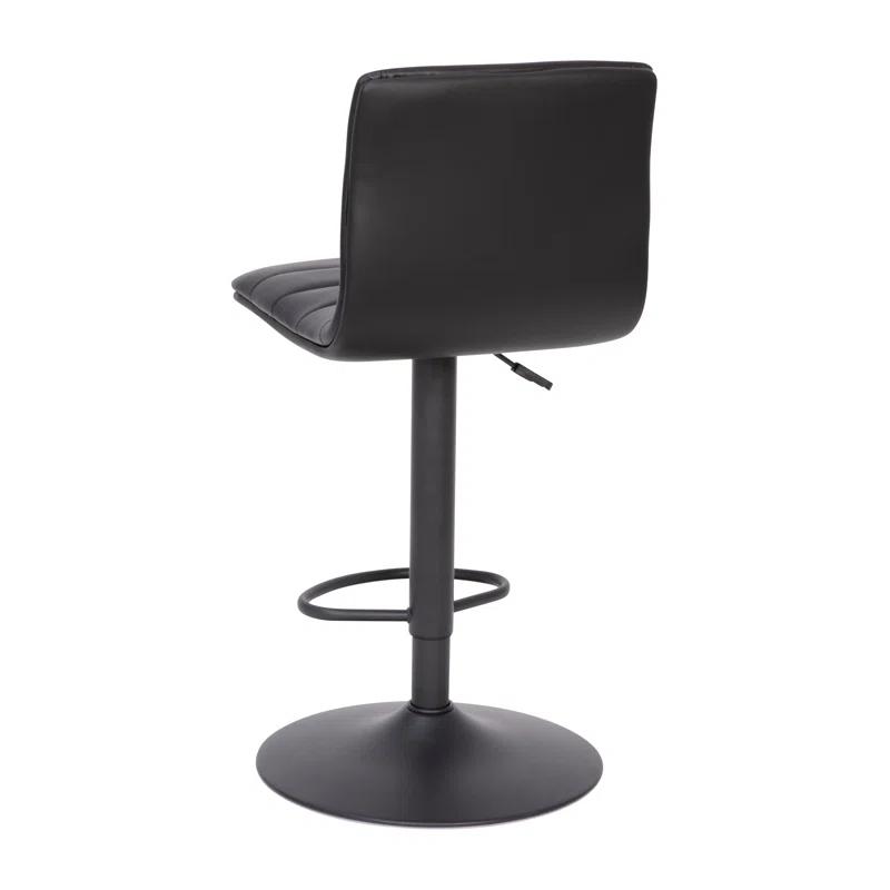 Taylor & Logan Rochester Swivel Upholstered Adjustable Height Counter Stool with Metal Frame