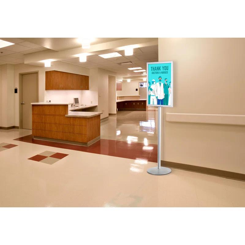 Aluminum Pedestal Sign Holder Stand