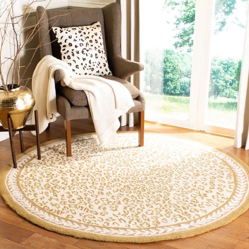 Chelsea Hand Hooked Wool Animal Print Rug