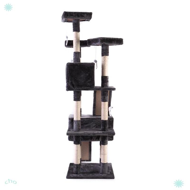 Tucker Murphy Pet™ Multi-Level Cat Tree Tower, Kitten Condo House With Scratching Posts
