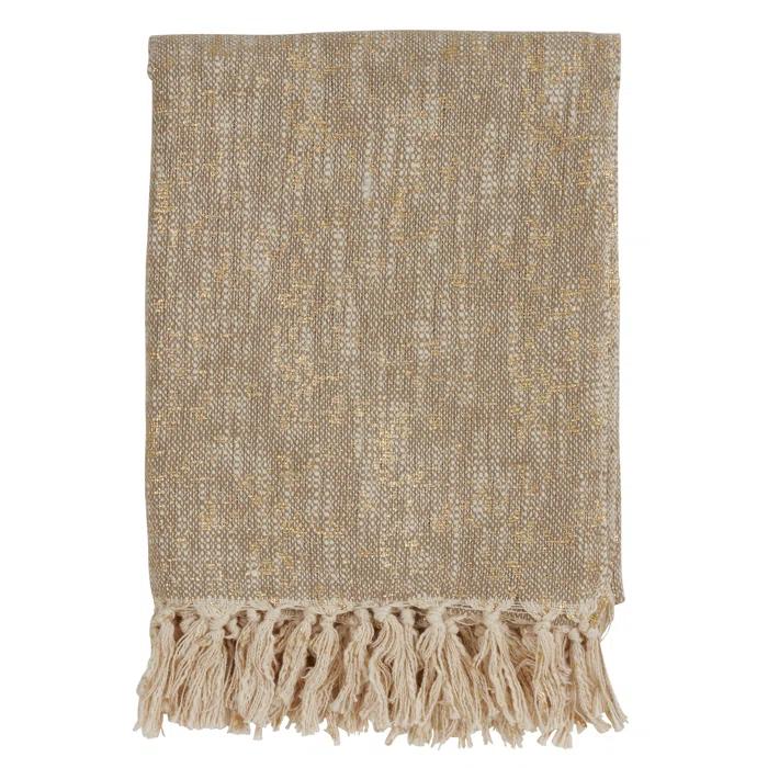 Saro Sevan Collection Hand Woven Throw Blanket