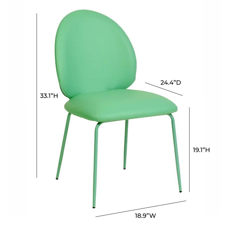 Ivy Bronx Eoghain 19.1'' H Faux Leather Upholstered Side Chair (Set of 2)