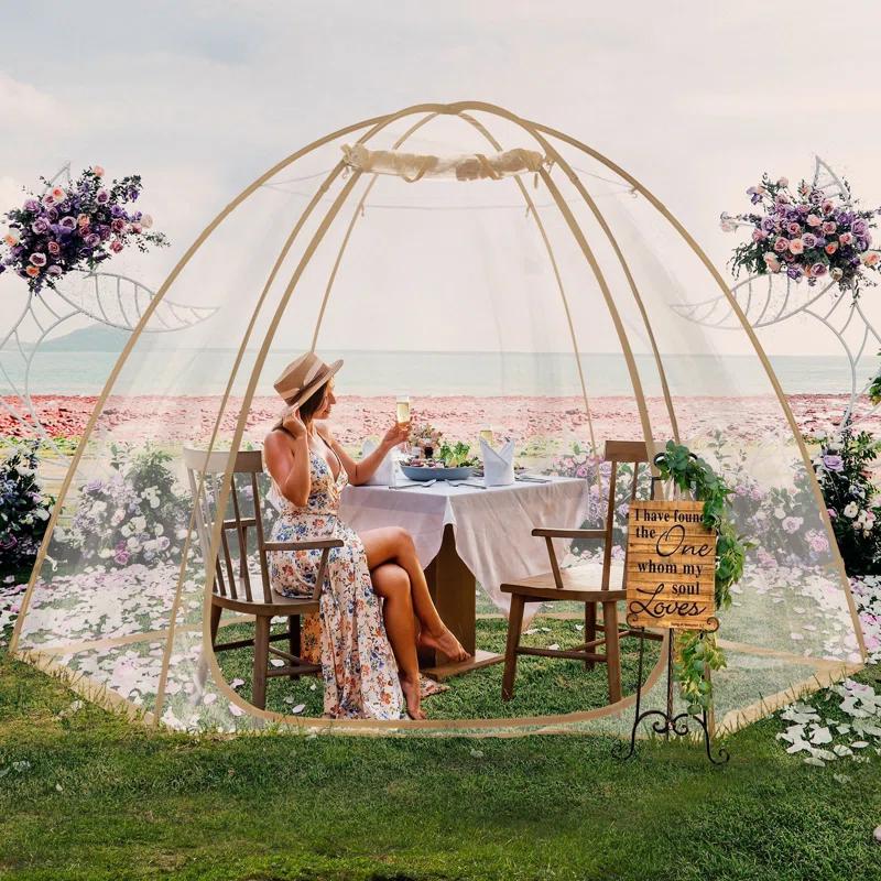 10 Ft. W x 10 Ft. D Fiberglass Pop-Up Bubble Tent