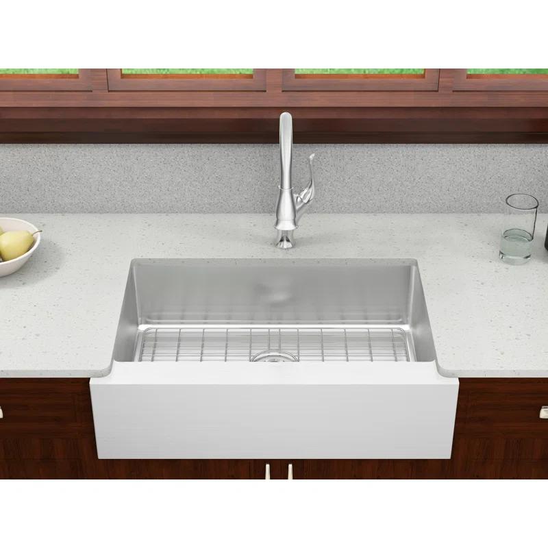 CMI 482-6767 Lapeer 31'' L Farmhouse / Apron Single Bowl Stainless Steel Kitchen Sink